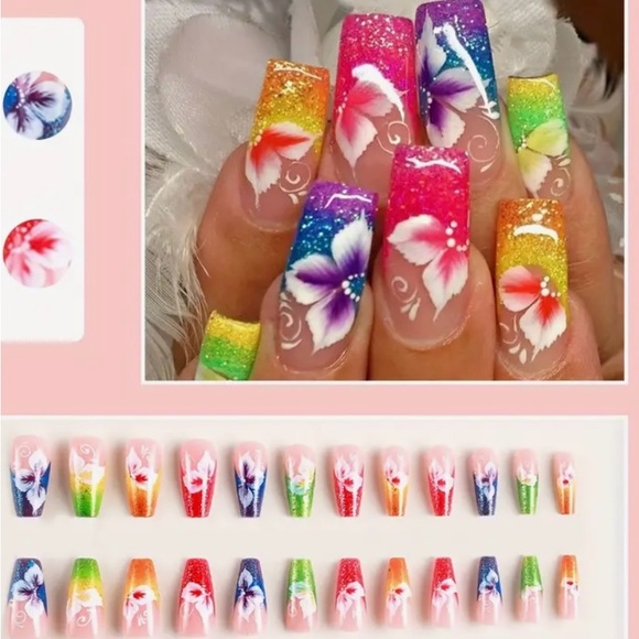 Mid-length Ballerina Shape Press On Nails (COPY) - Picture 4 of 6